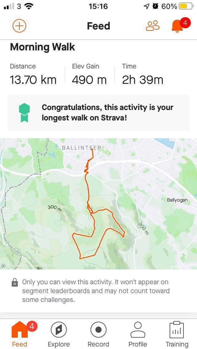 Ailish Slack Day 7 Route