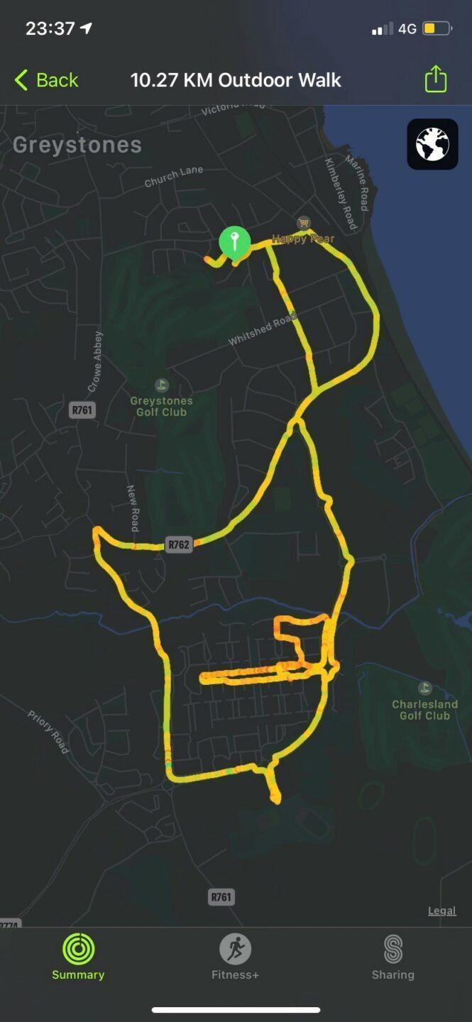 Aoife Finnegan Day 25 Route