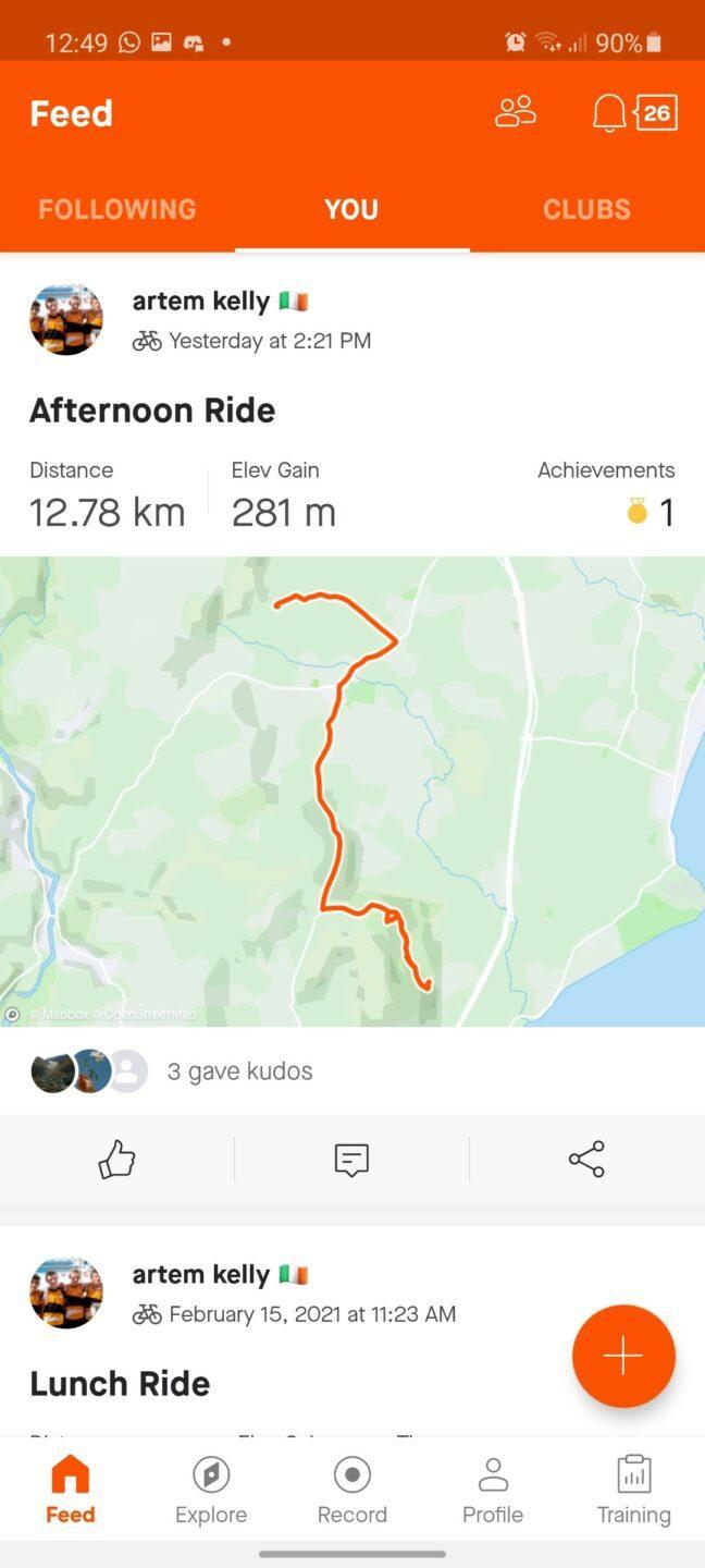 Artem Kelly Day 15 Route