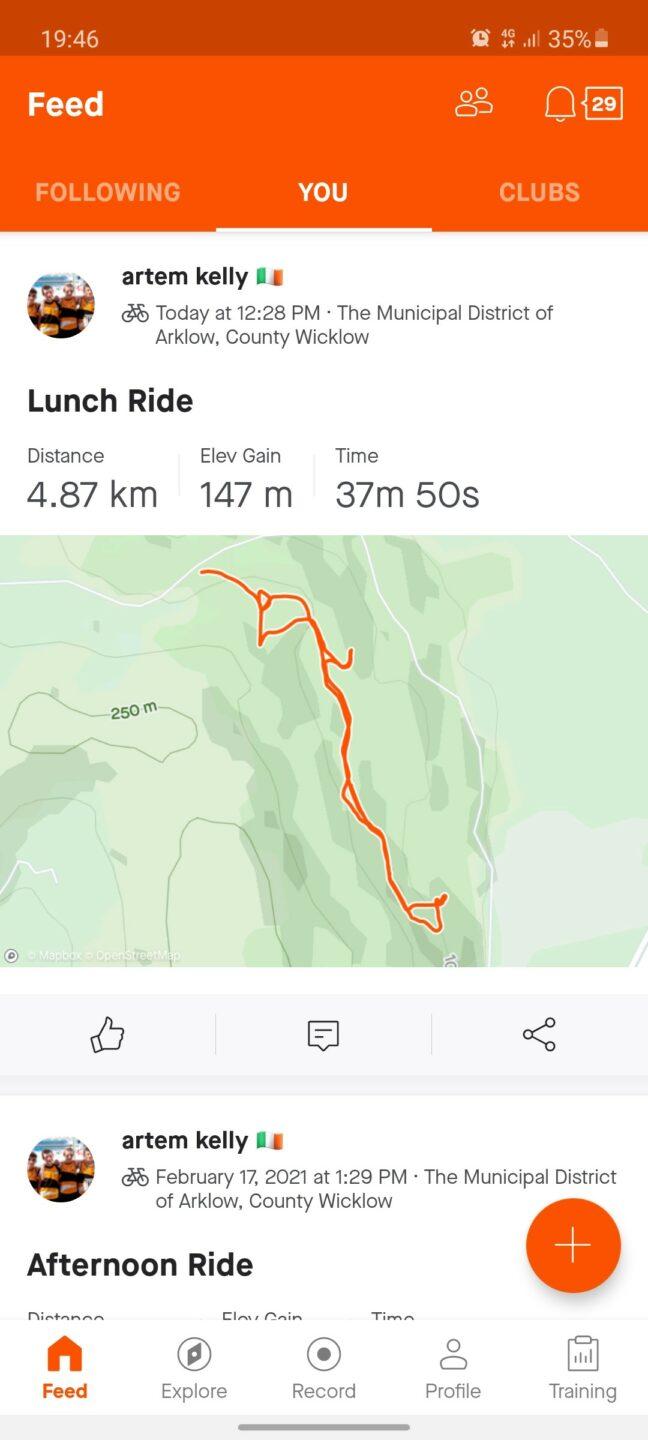 Artem Kelly Day 21 Route