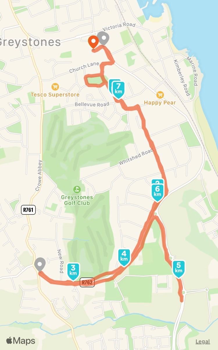 Chloe Caffrey Day 17 Route