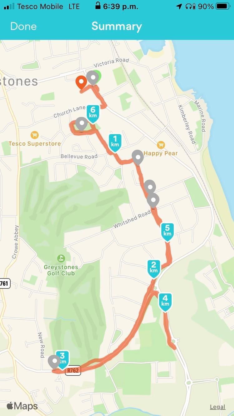 Chloe Caffrey Day 28 Route