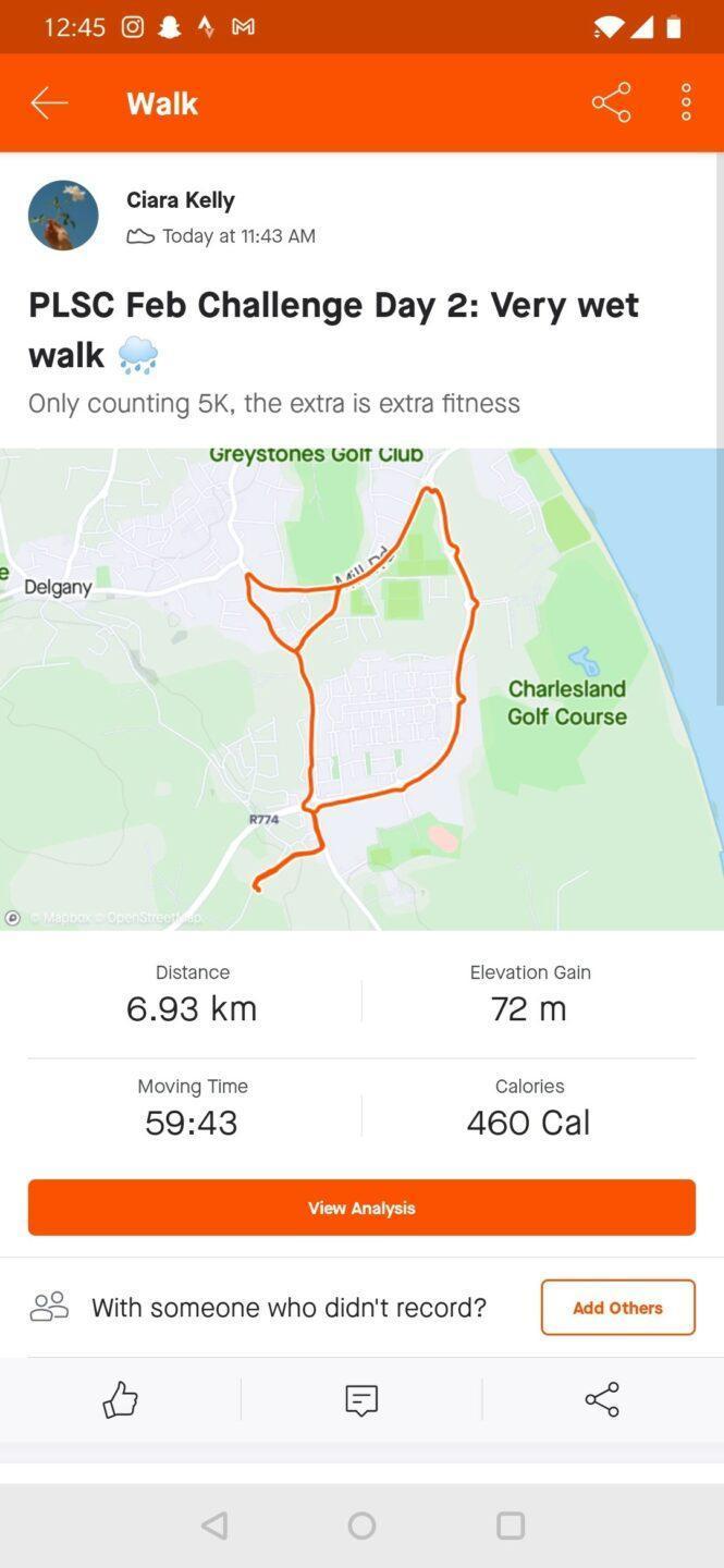 Ciara Kelly Day 2 Route