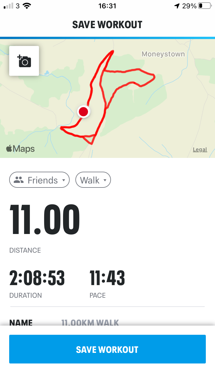 Ciaran Byrne Day 22 Route