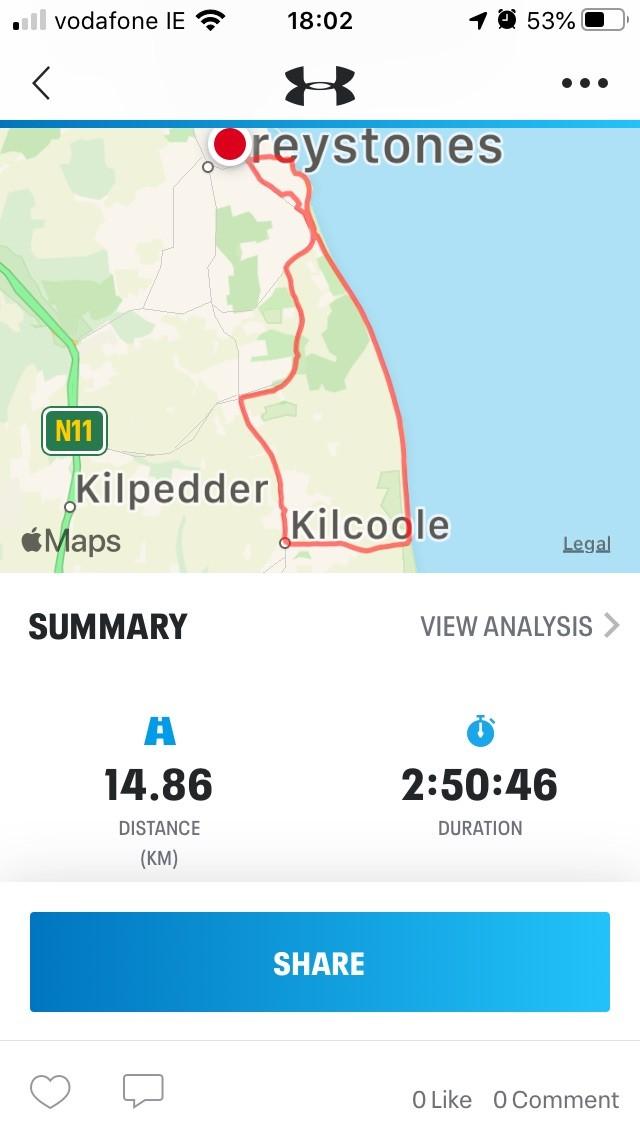 Freda Day 14 Route