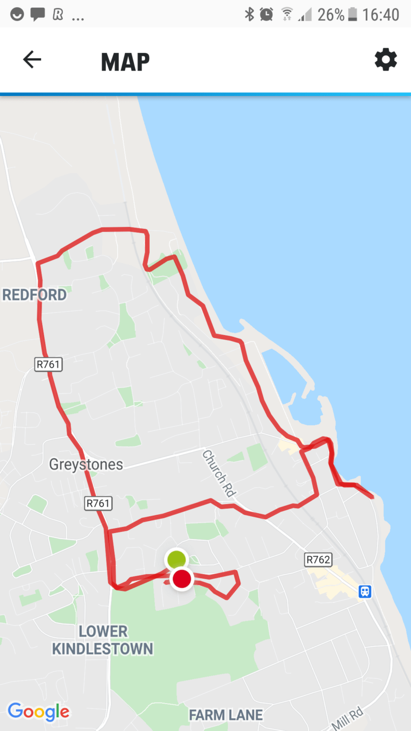 Helen O'Driscall Day 10 Route