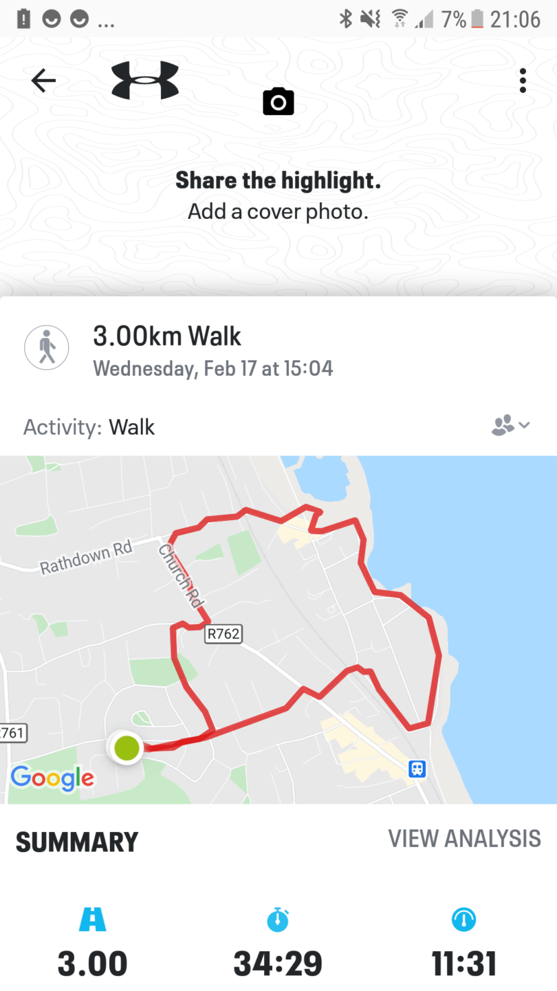Helen O'Driscall Day 17 Route