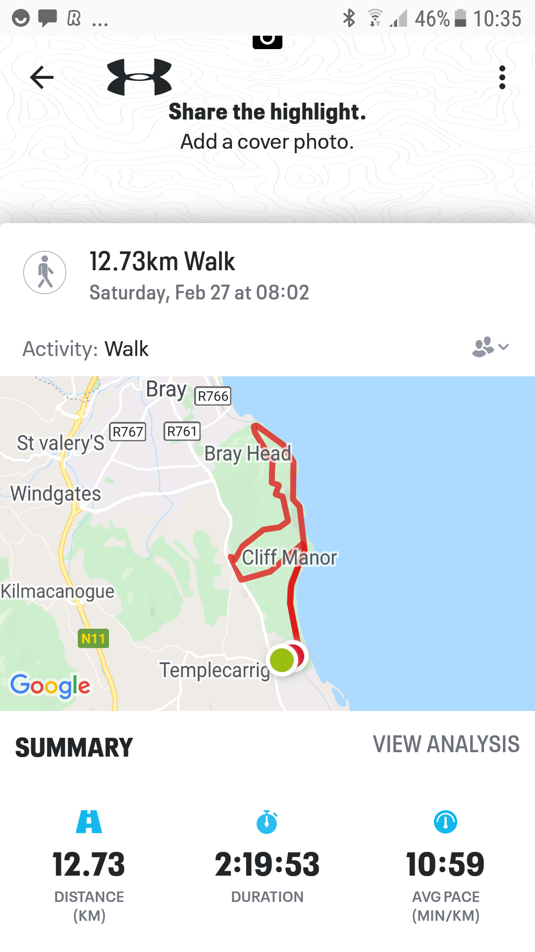 Helen O'Driscall Day 28 Route