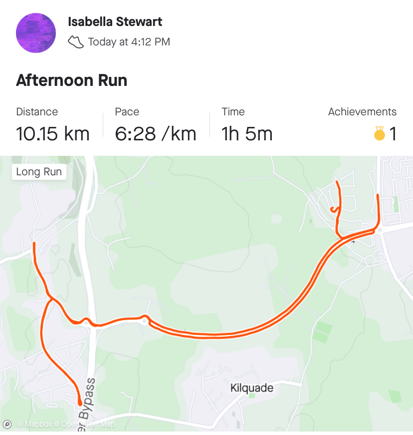 Janet Caffrey Day 10 Route