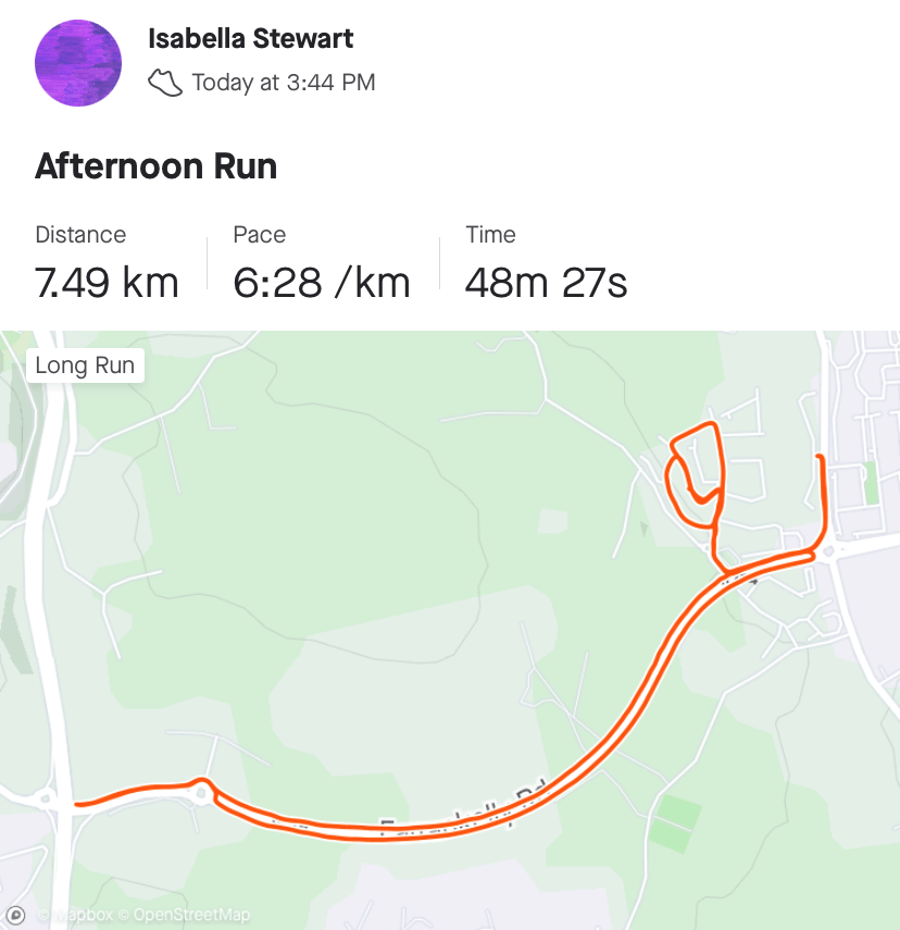 Isabella Day 17 Route