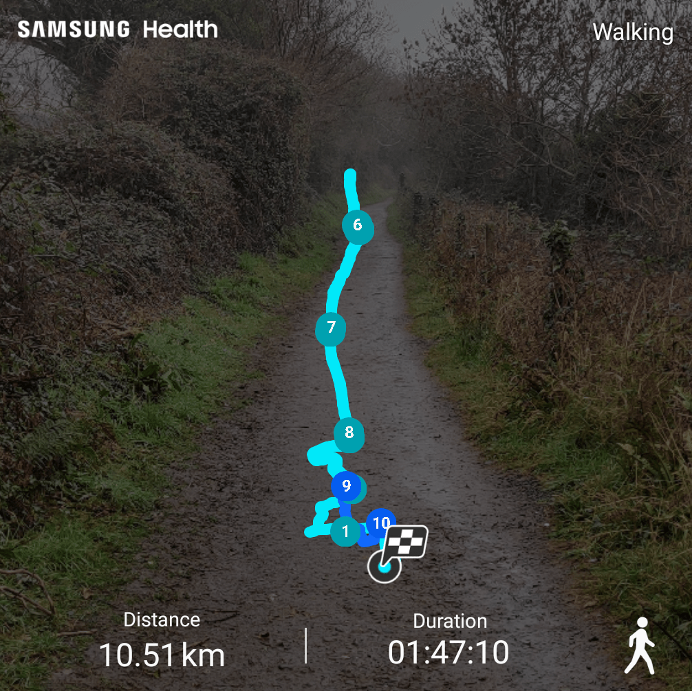 Janet Caffrey Day 13 Route