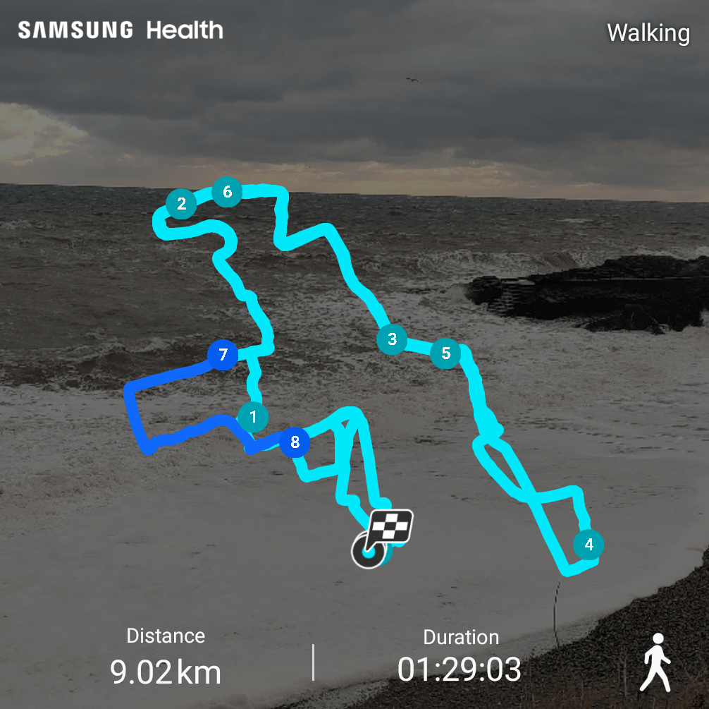 Janet Caffrey Day 8 Route