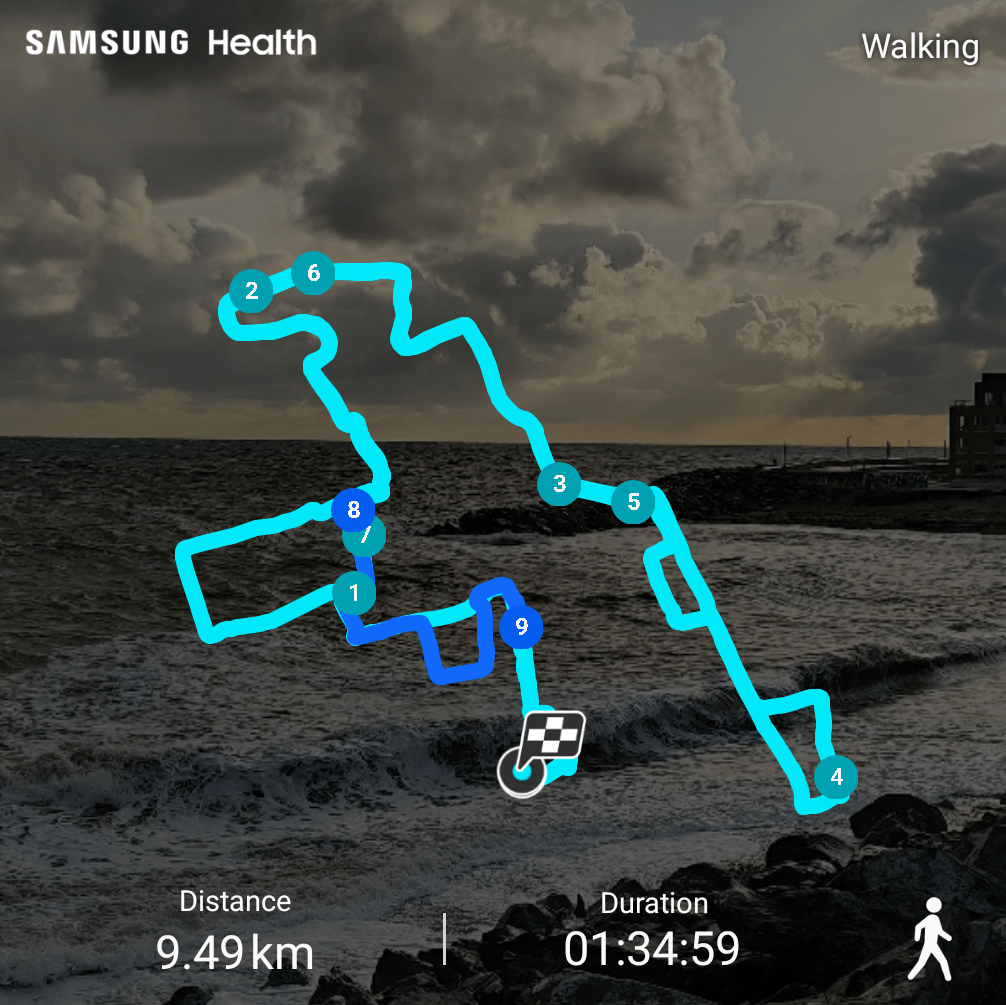 Janet Caffrey Day 8 Route