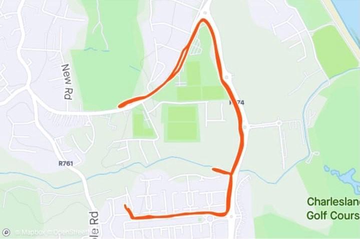 Janet Caffrey Day 10 Route