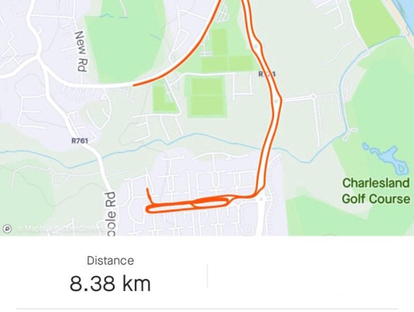 Janet Caffrey Day 10 Route