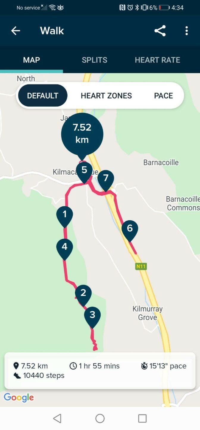 Marie Nolan Day 18 Route