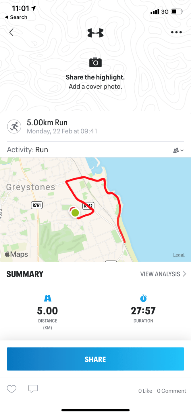 Oscar Day 22 Route