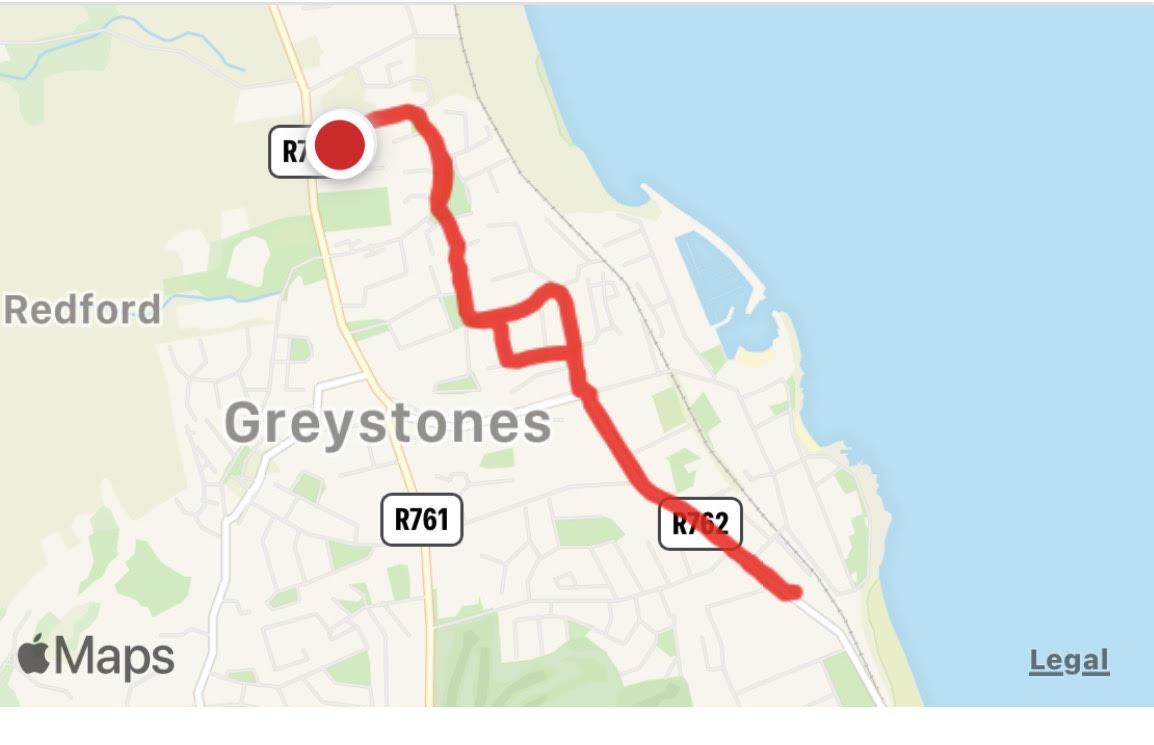 Sinead Day 14 Route