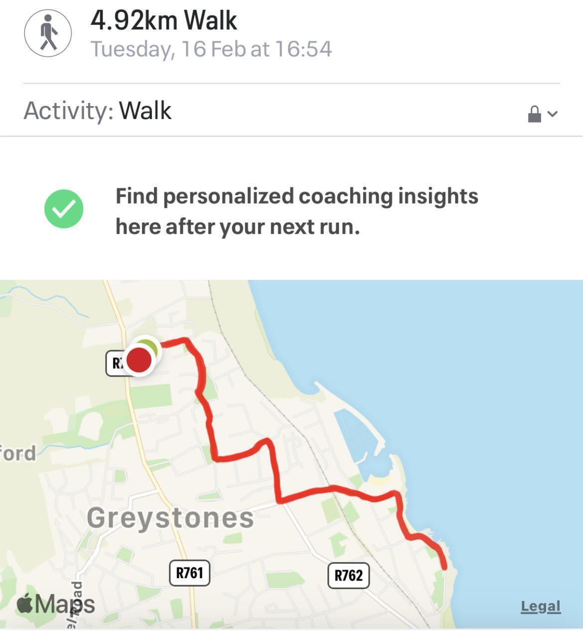 Sinead Day 16 Route