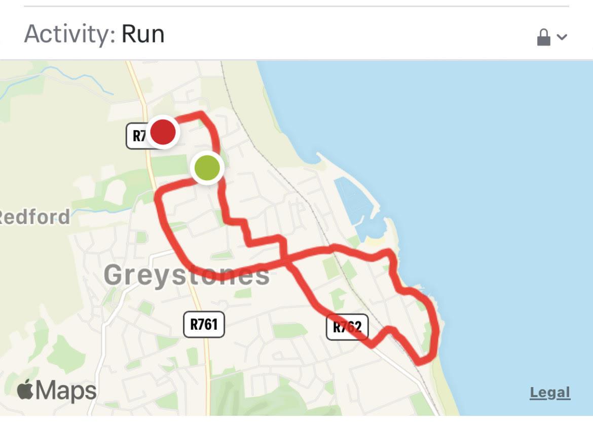 Sinead Ivory Day 18 Route