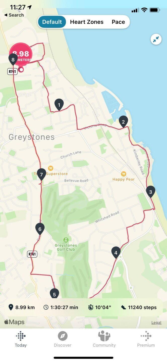 The Ivorys Day 8 Route